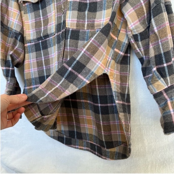 ZARA oversized plaid button up over shirt jacket size XS - Picture 10 of 16